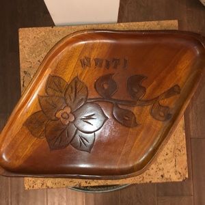 Haiti wood tray
